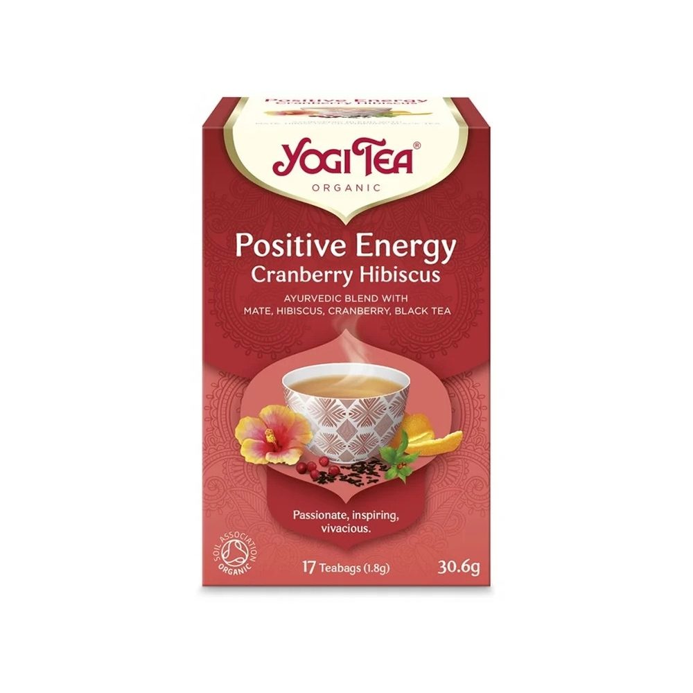 Herbata Yogi Tea Positive Energy Cranberry Hibiscus (organiczna).