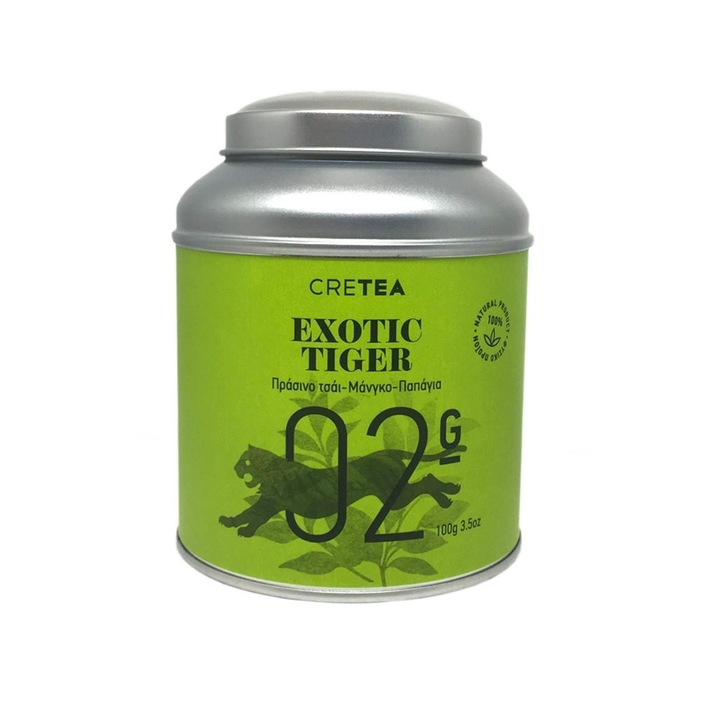EXOTIC TIGER - Mango - Zielona herbata. Pudełko 100g.